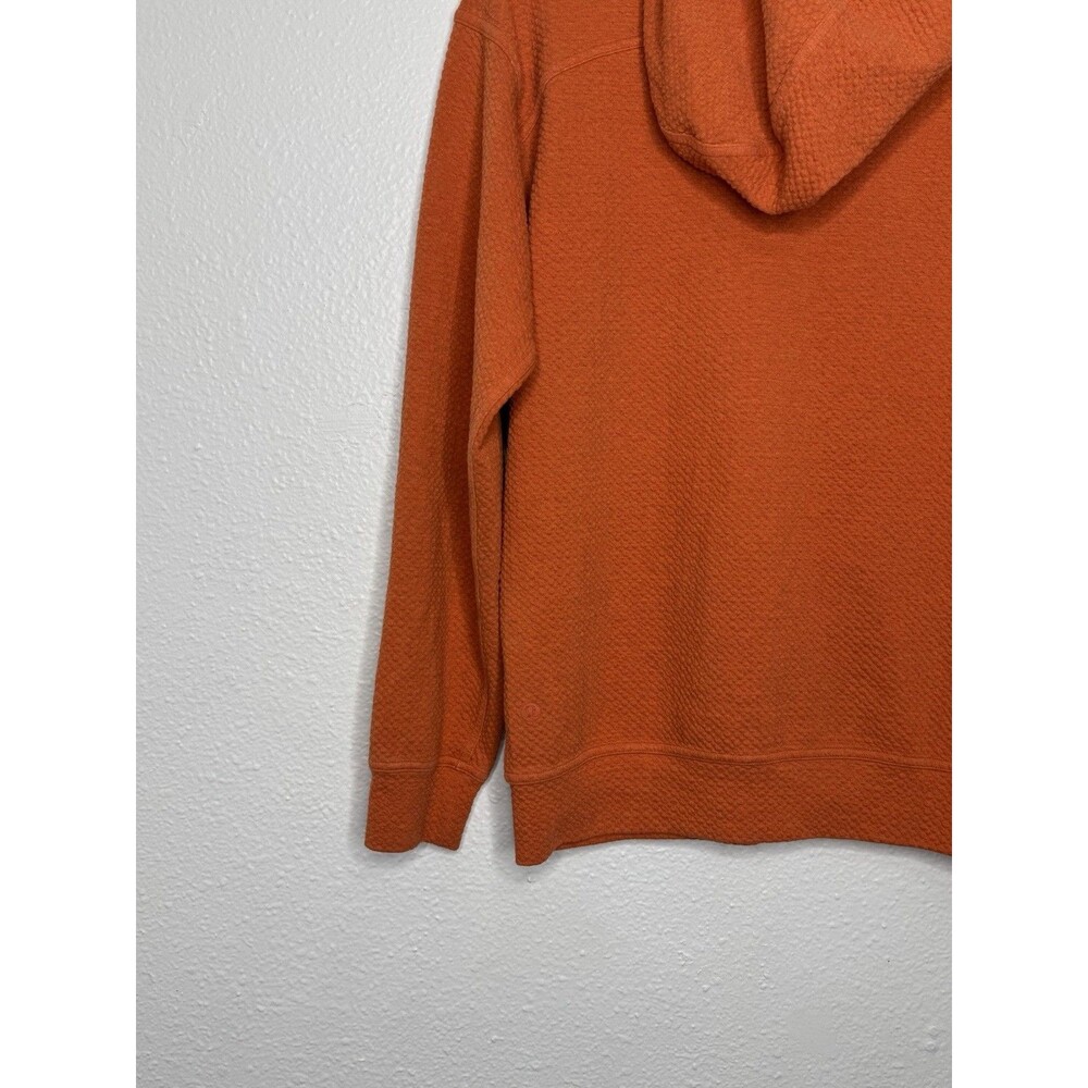 Lululemon All Yours Hoodie Sweater Womens 4 Orange Bubble Dot Pullover Stretch - Picture 11 of 16